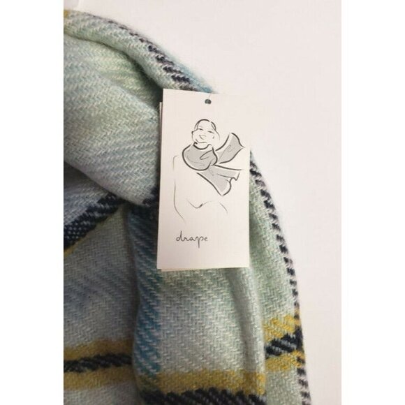 A New Day Women's Mint Plaid Scarf Wrap Fall and Winter Casual Stylish Wrap - Picture 4 of 5